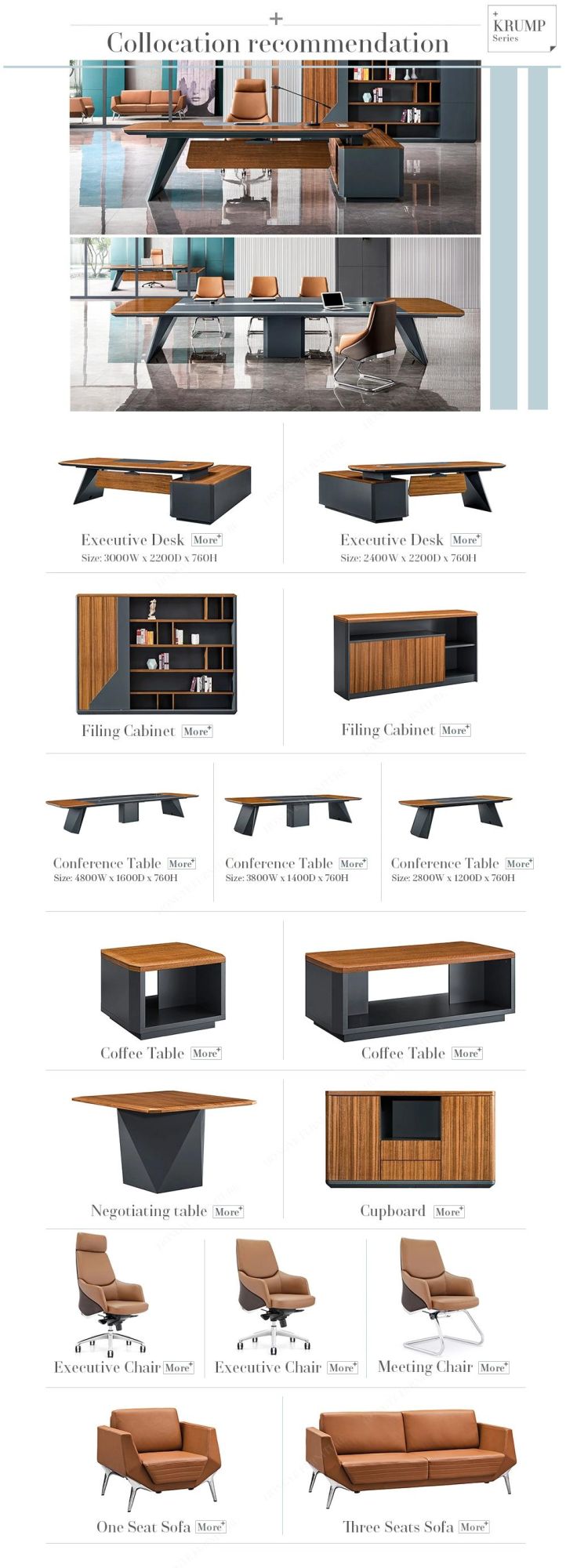 Luxury Modern Boss CEO Executive Desk Office Furniture