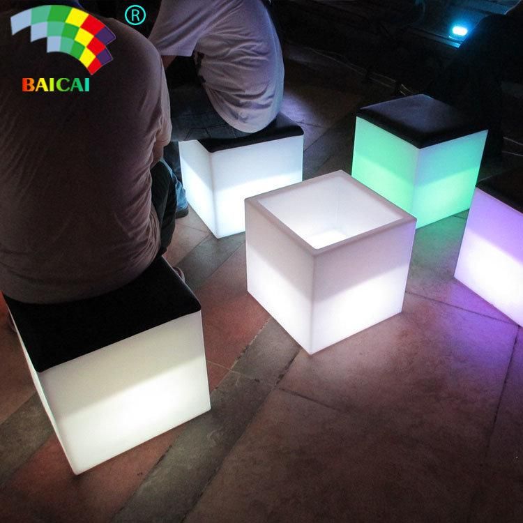 LED Cube Furniture Illuminated LED Cube Chair