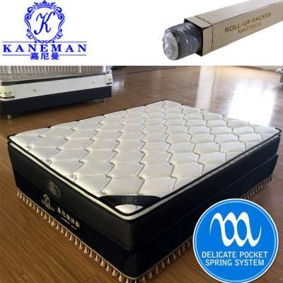 Modern Furnitures Bedroom Compressed Pocket Spring Mattress with Rolling Packing