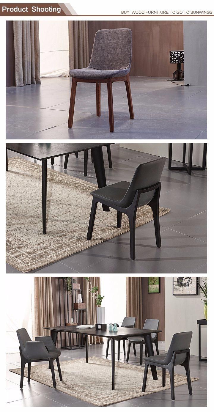 Modern and Simply Style Ash Solid Wood Dining Chair for Living Room