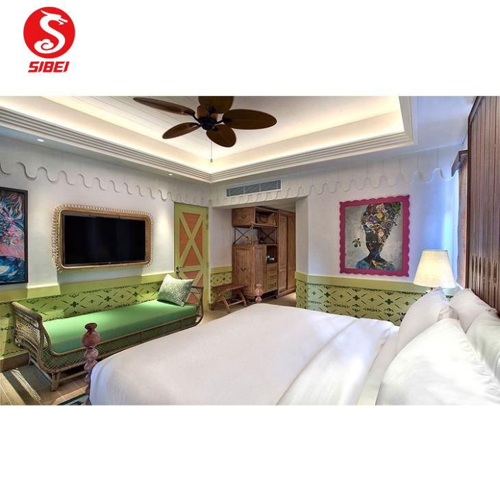 Chinese Wooden Customized Export Luxury 5 Stars Modern Hotel Bedroom Furniture