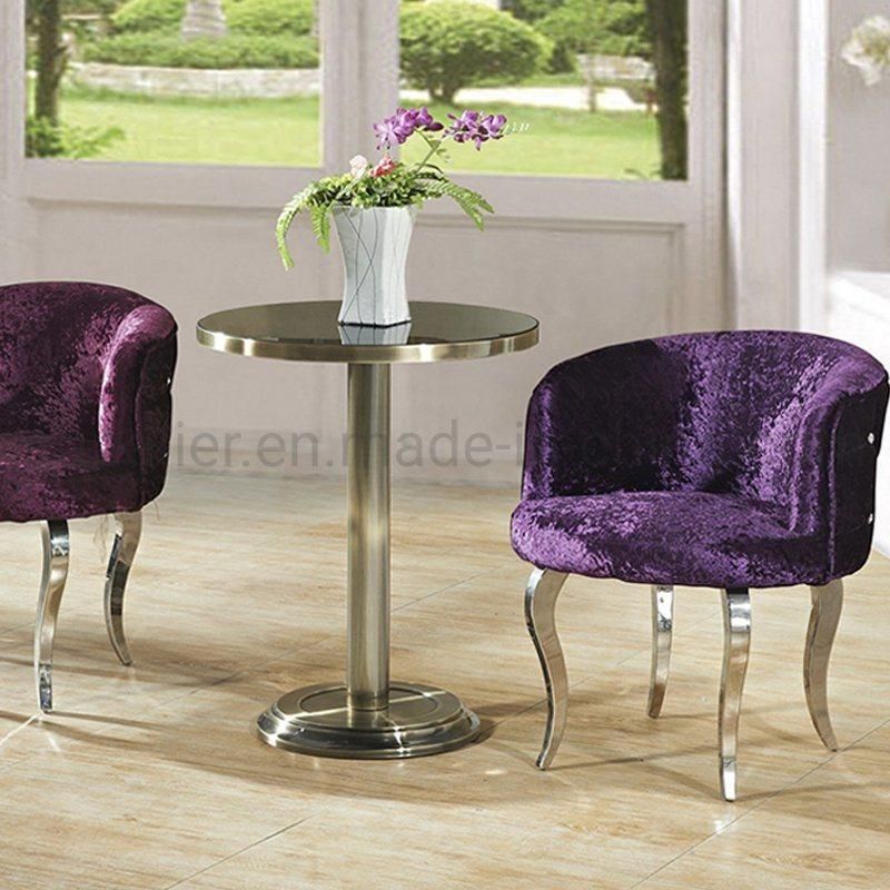 High Quality European Style Stainless Steel Frame Accent Chair