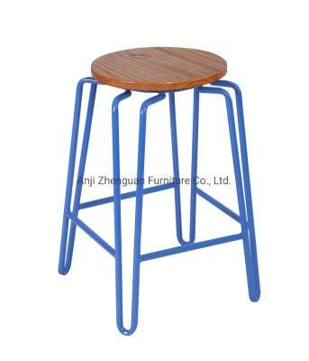 26 Inch Modern Metal Restaurant Cafe Home Dining Chair Bar Stool (ZG21-032)