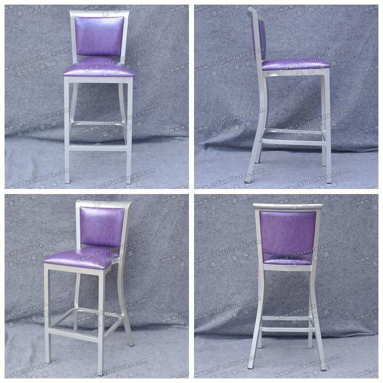 Purple Leather Bar Chair for House Decoration Yc-H003-11