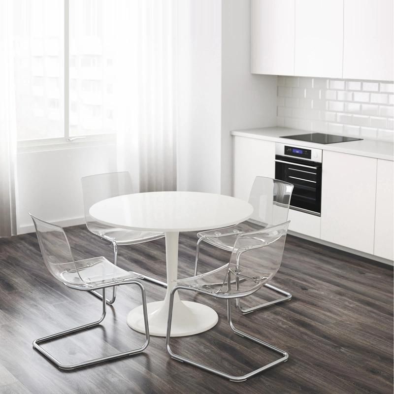 Minimalist Modern Design High Glossy Marble/MDF Top Home Furniture Round Creative Dining Table