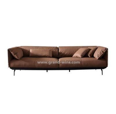 Italian Minimalist Sofa Super Soft Scandinavian Simple Modern Sofa for Hotel Bedroom