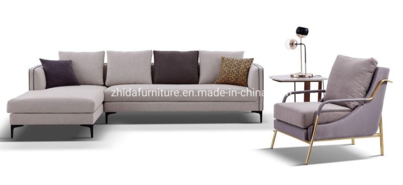 Home Furniture Living Room Modern Fabric Upholstery Corner Sofa