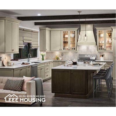 Amazing Modern Design Super Practical off White Shaker Style Kitchen Cabinets Equipped with Various Useful Organizations