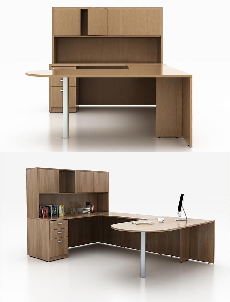 Modern Office Melamine Wooden Large Elegant CEO Executive Desk