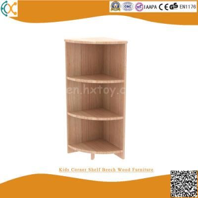 Kids Corner Shelf Beech Wood Furniture