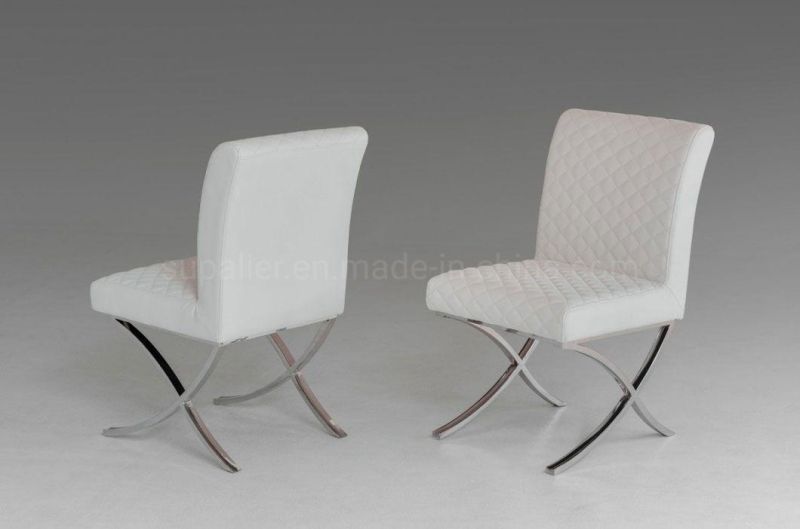 New Design Cheap Price Synthetic Leather Ergonomic Dining Chair