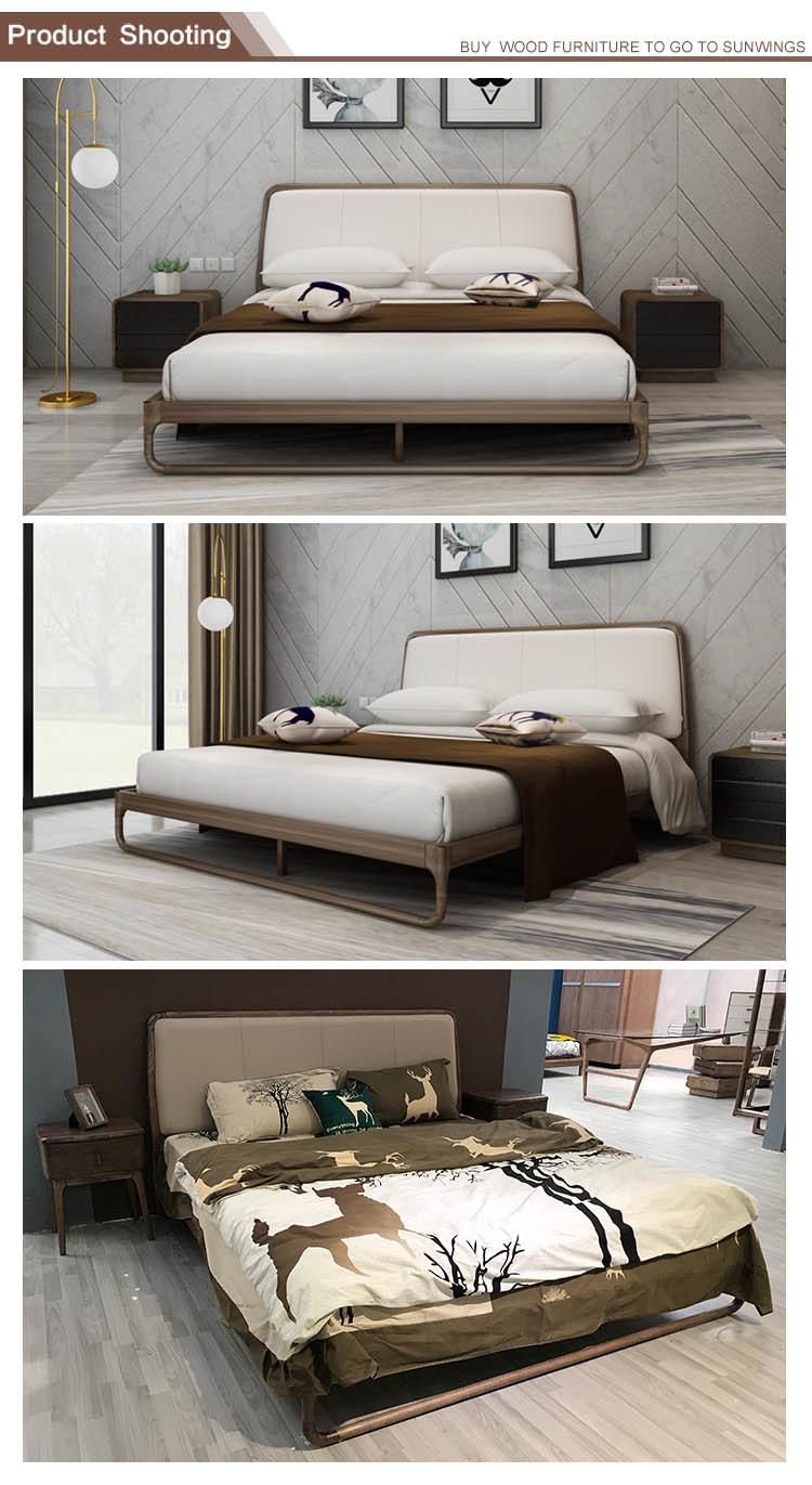Modern Home Furniture Wooden Bed Room Bed Double Bed Hotel Bed