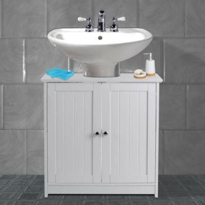 Under Sink Cabinet Bathroom Basin Unit Cupboard Storage Furniture White