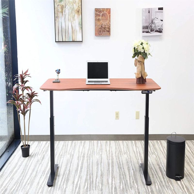 Eco Friendly Solid Bamboo Office Table Height Adjustable Computer Desk