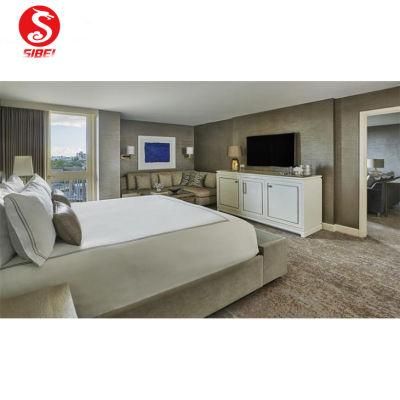 New Design 5 Star Luxury Modern Double Customized Wooden Hotel Bedroom Furniture