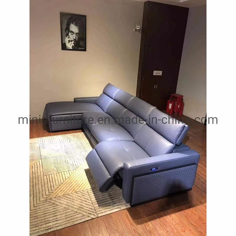 (MN-SF110) Modern Living Room Furniture Leather Electionic Function Recliner Sofa