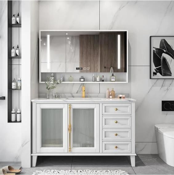 Nordic Modern Simple Rock Board Basin Bathroom Cabinet Toilet Wash Table Light Luxury Sink Wash Basin