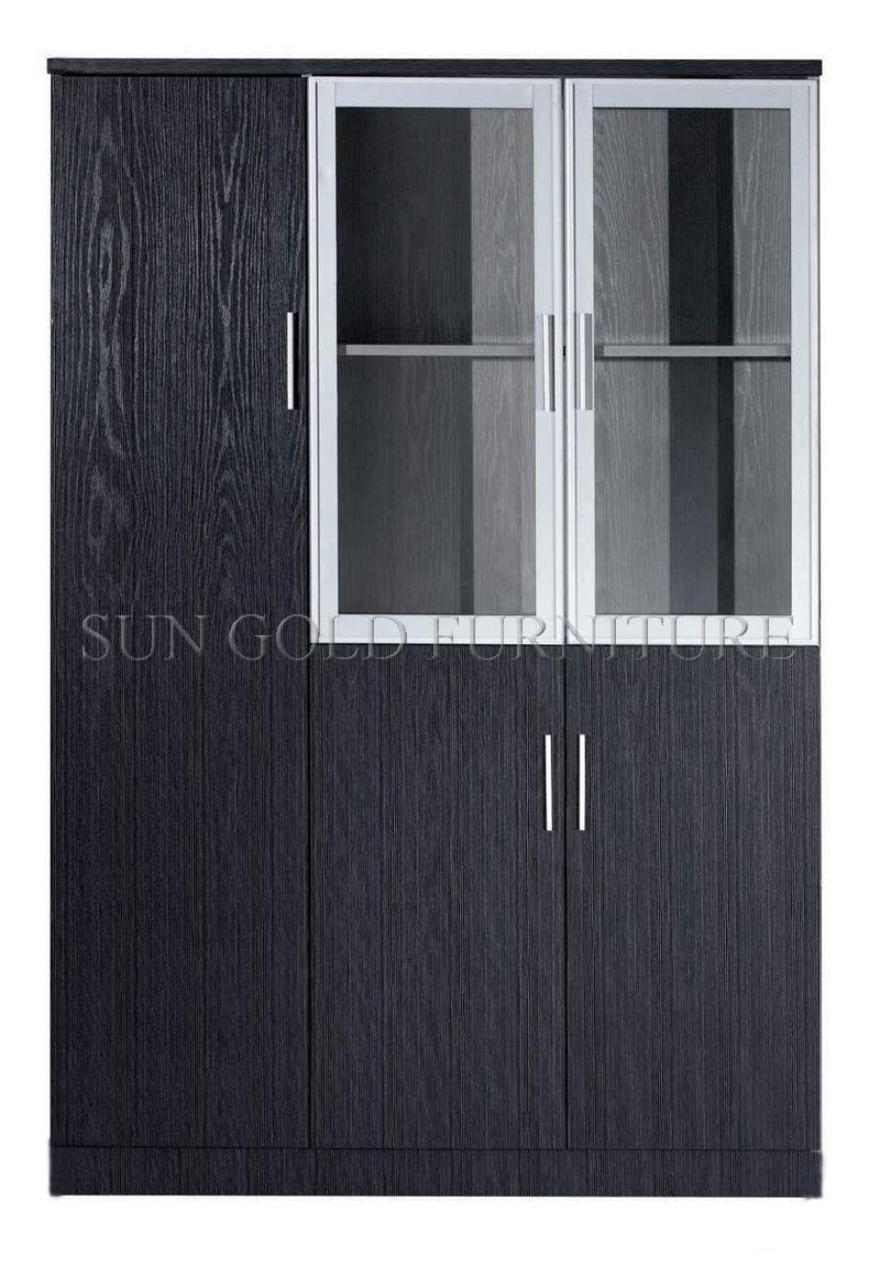 Modern Aluminum Alloy Frame Glass Door Filing Cabinet (SZ-FC016)