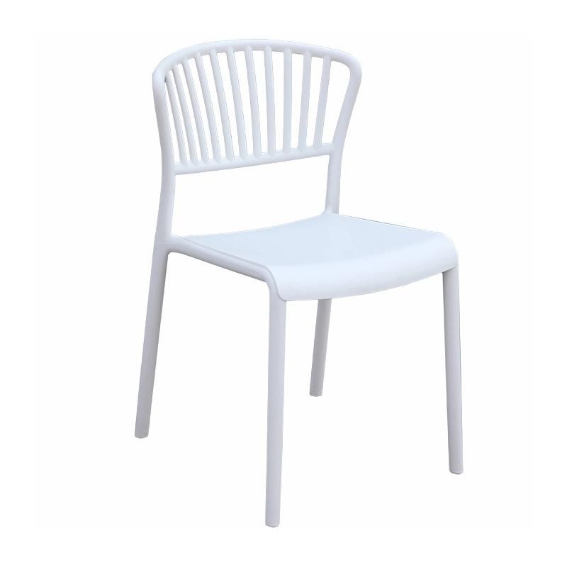 Wholesale Outdoor Furniture Modern Style Garden Furniture Indus Plastic Chair Eco-Friendly PP Armless Dining Chair