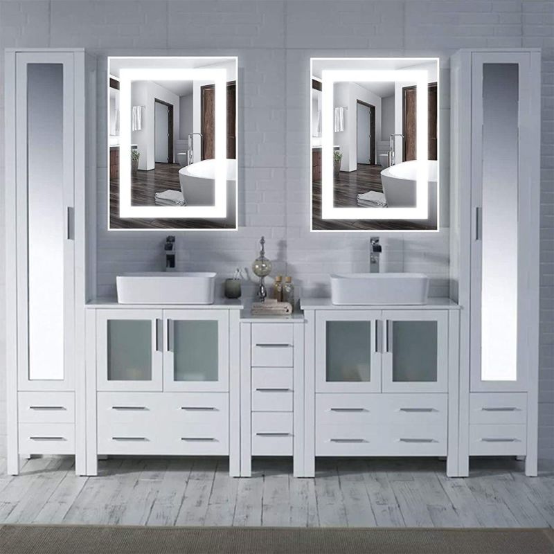 LED Intelligent Light-Emitting Bathroom Mirror for Home Hotel Decoration with Dimmer & Anti-Fog