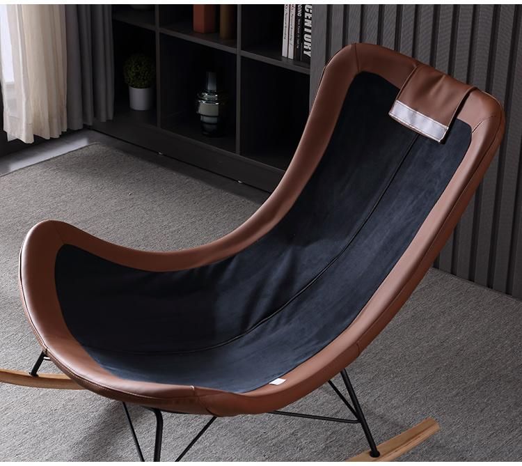 Minimalist Fabric Single Sofa Living Room Sofa Chair Rocking Chair