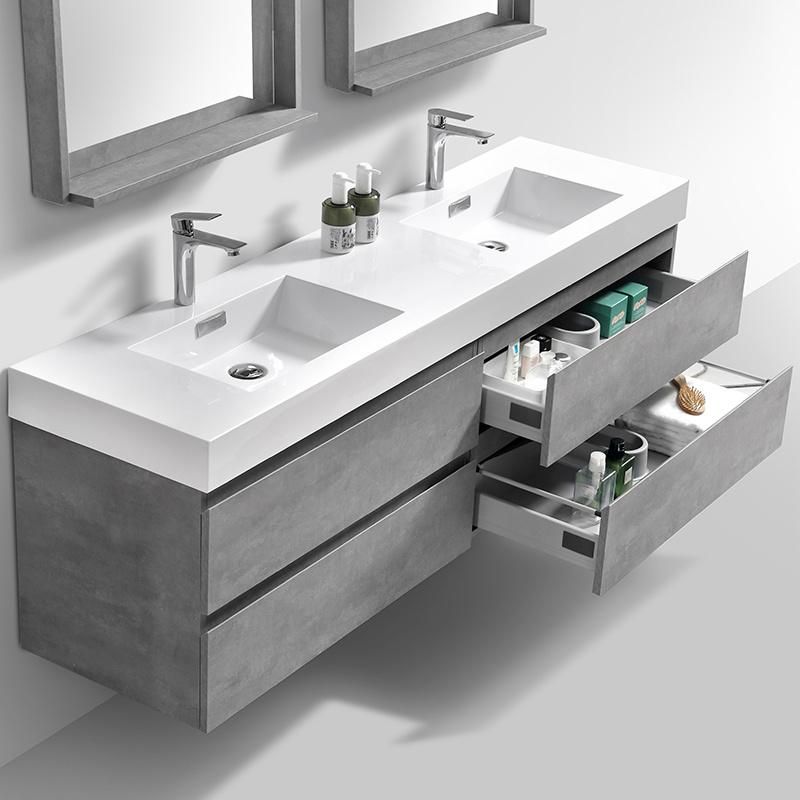 Modern Moistureproof Single Sink Melamine Bathroom Cabinet