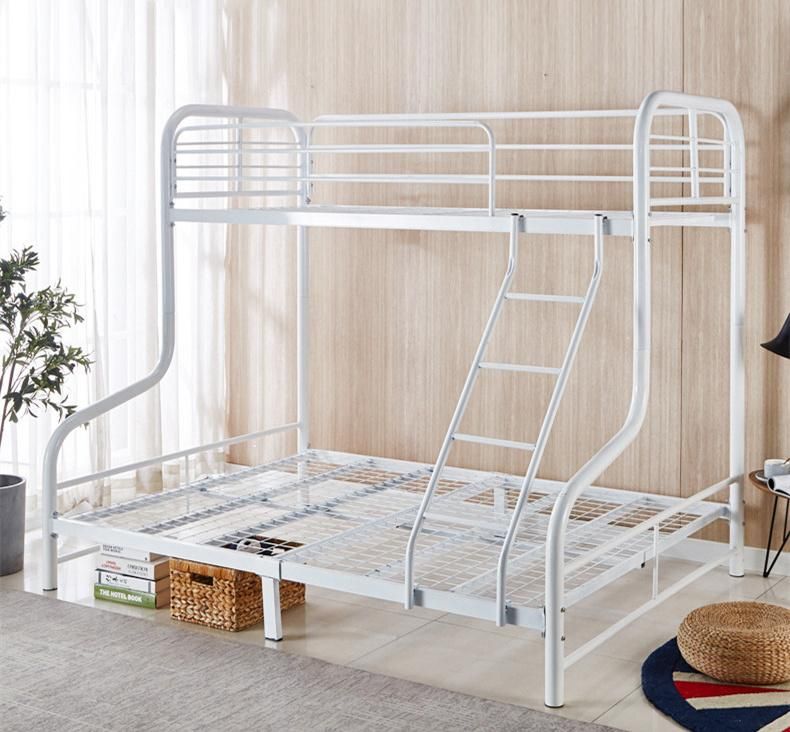 Home Furniture Steel Metal Bunk Concise Double Decker Iron 2 Floor High Grade Layer Queen Frame Bed