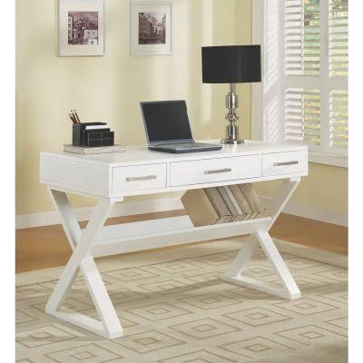 Modern Design Home Office Computer Writing Desk with Book Shelf