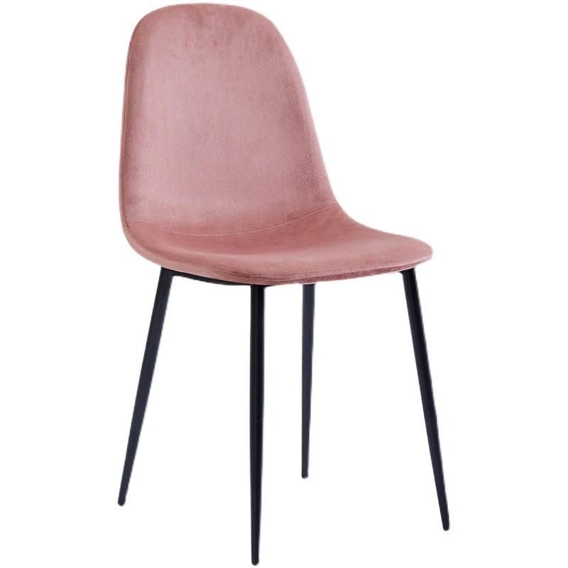 Nordic Modern Cheap Home Velvet Dining Room Furniture Chairs Elegant Leather Wooden Leg Dining Chair