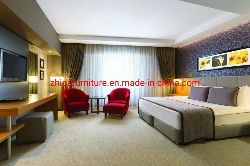 Villa Hotel Contemporary Modern Plywood Veneer Furniture Apartment Living Room Bedroom Furniture Set Wooden King Size Bed