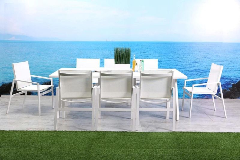 Modern Indoor/Outdoor Dining Table Matte White