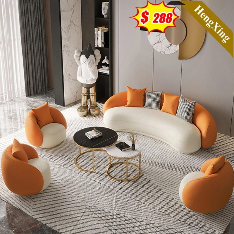 Factory Product Modern Luxury Design Living Room Home Furniture Sofa Set Office Hotel Lobby Fabric PU Leather 1/2/3 Seat Leisure Sofa