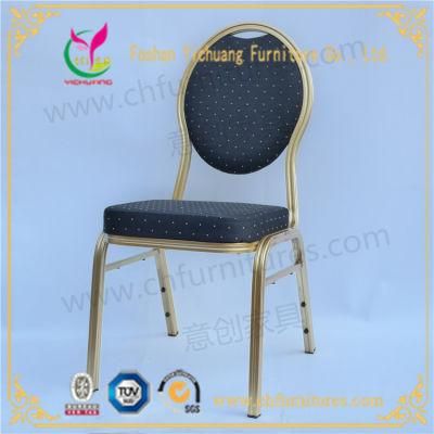 Yc-Zl140 Round Backrest Aluminum Banquet Dining Chair for Sale