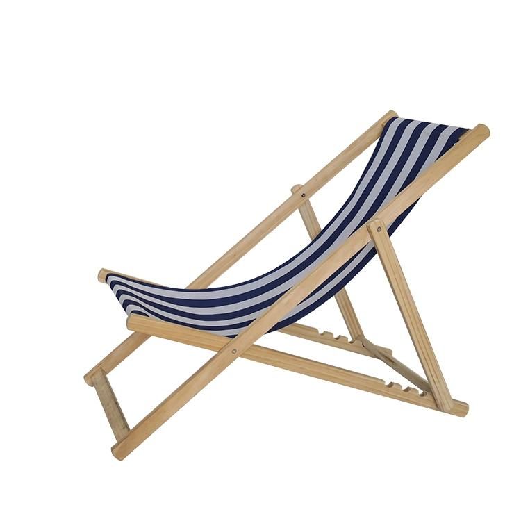 Beech Wood Foldable Wooden Beach Deck Chair Frame