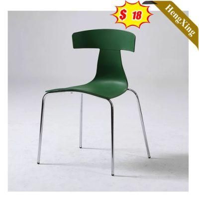 2021 New Product Office Stacking Plastic Metal Frame Modern Furniture Dining Chairs