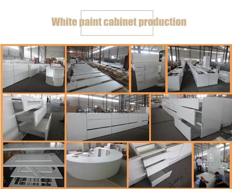 Chinese Wholesale High Capcity Waterproof White Lacquer Kitchen Cabinet