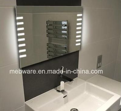 Square Modern LED Illuminated Bathroom Sliver Mirror