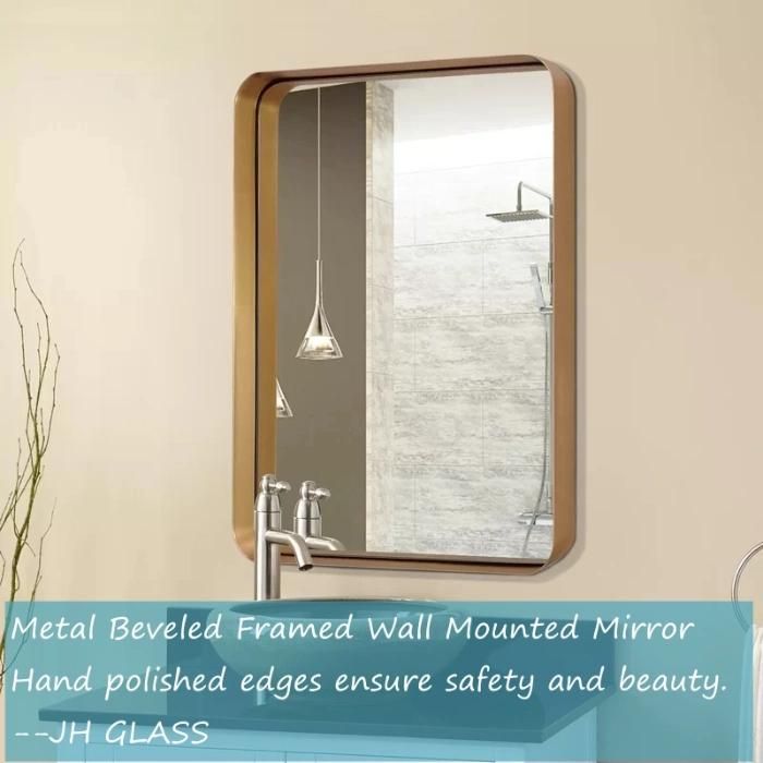 Wall Decor Mirror Rectangle Black Make up Bathroom Mirror