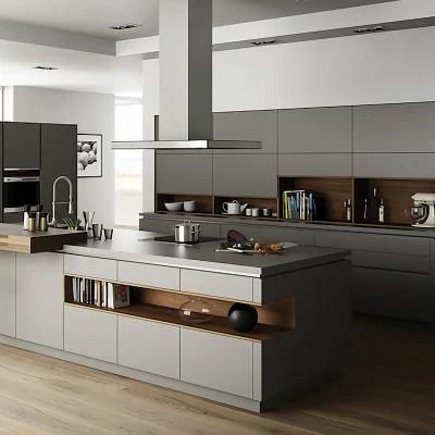 Metallic Lacquer Kitchen Cabinet Modern Designs Hot Selling Modular Wood Kitchen Cabinet