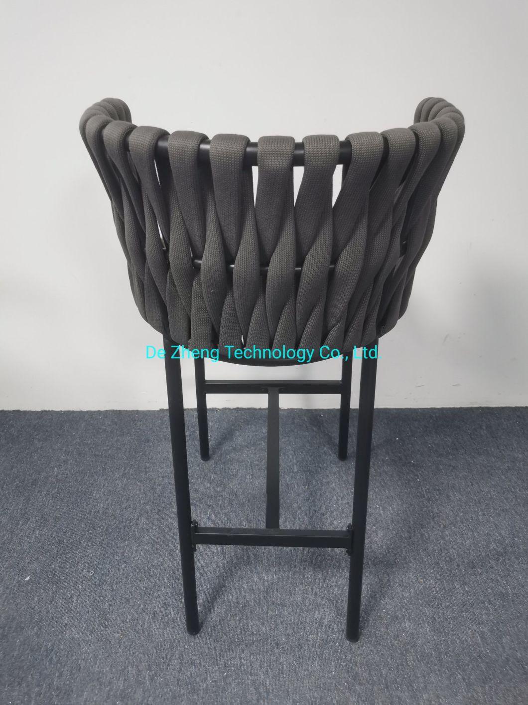 Modern Design Outdoor Bar Furniture High Quality Rope Bar Stool Best Price Outdoor Bar Stool Furniture