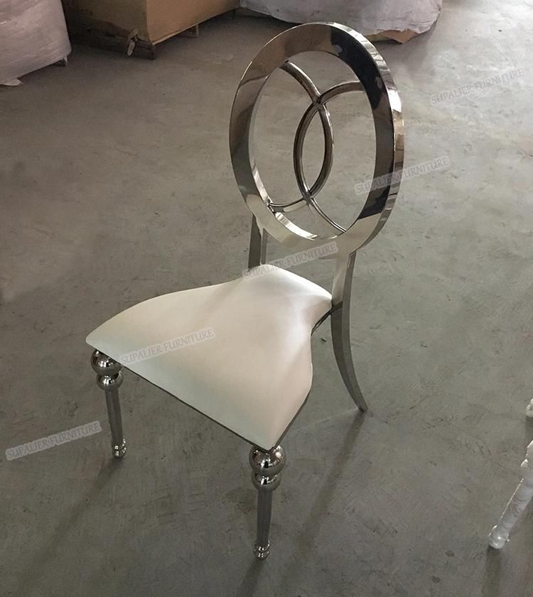 Silver Frame Wedding Louis Dining Chair for Hotel Event