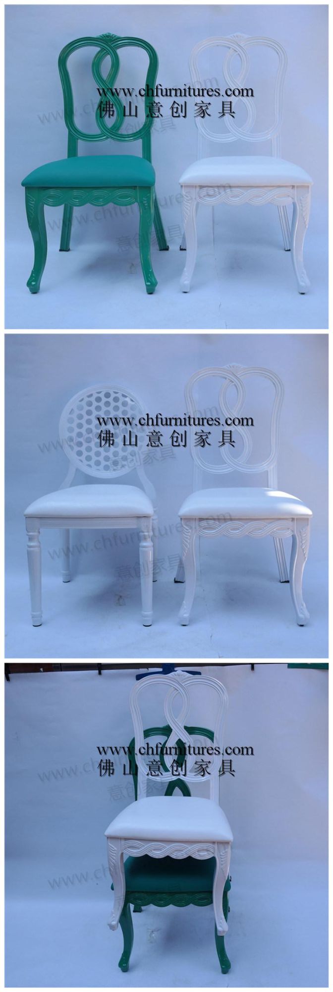 Wholesale Aluminum Imitation Wood Restaurant Chair for Hotel and Banquet and Wedding