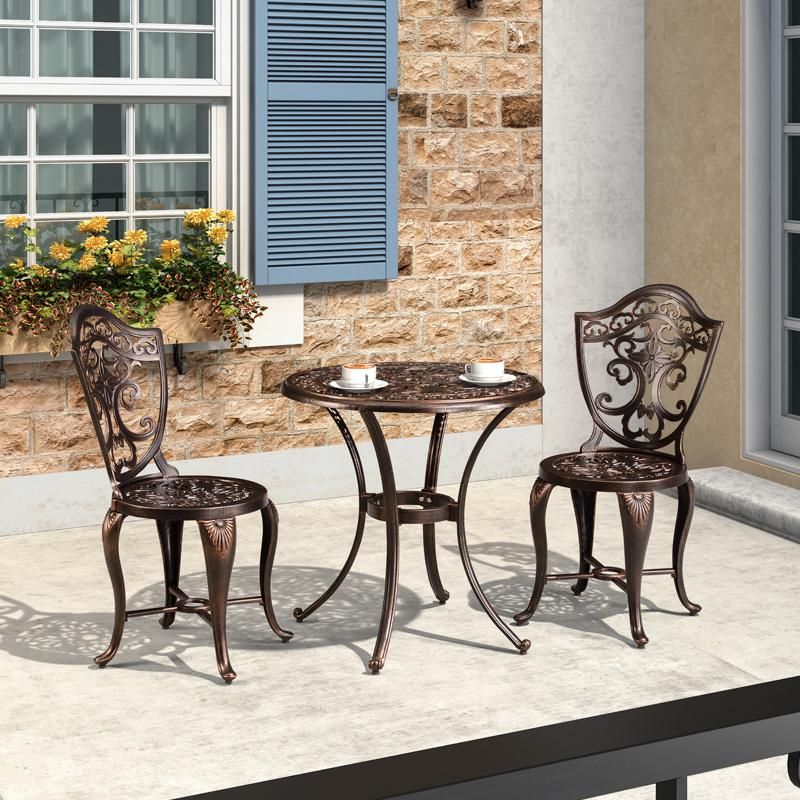 Outdoor Modern Style 4 Seating Cast Aluminum Furniture