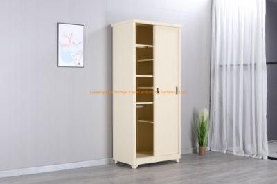 Home Used Balcony Storage 2 Sliding Door Metal Locker Cabinet