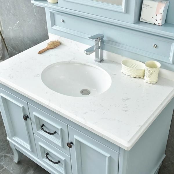 Wood MDF Bathroom Vanity Country House Style Furniture Bathroom Cabinet