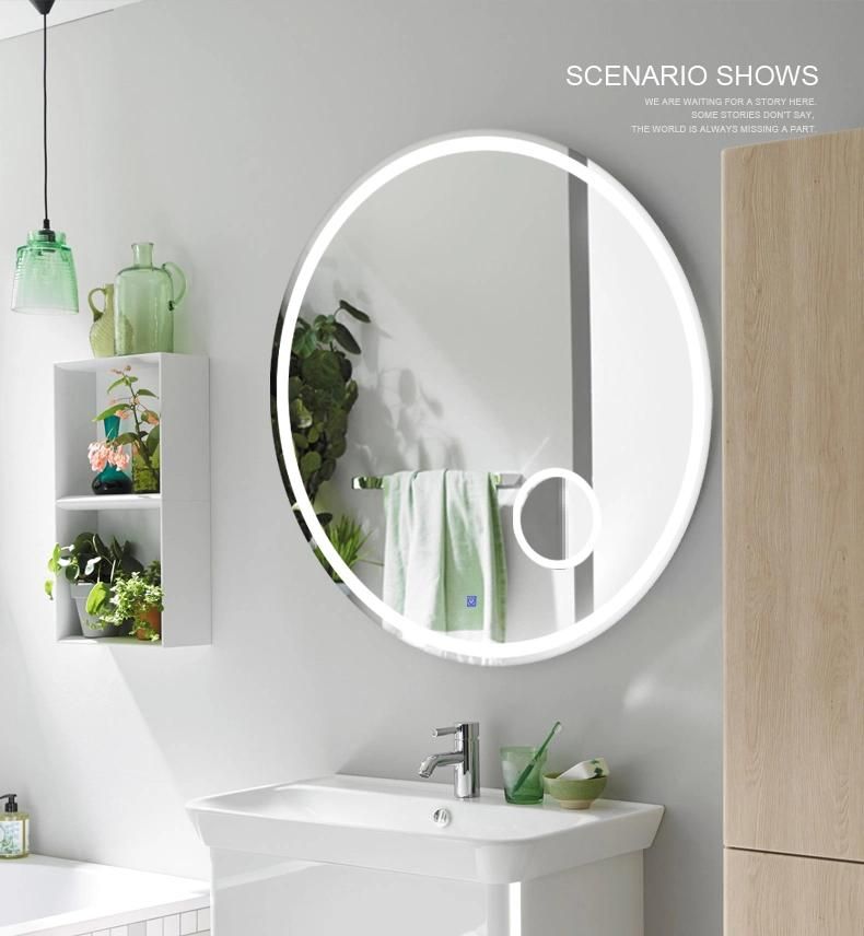 New Arrival Round Illuminated Bathroom Mirror