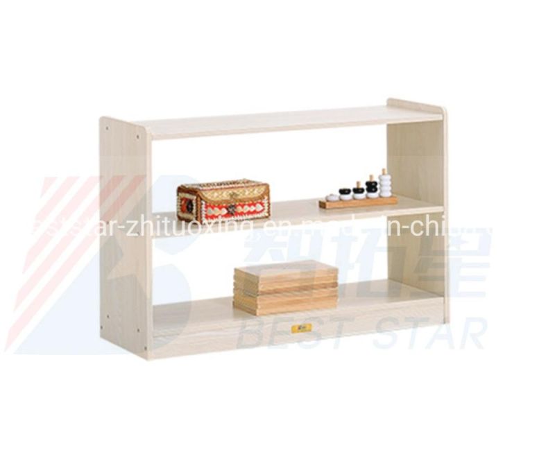 Children Care Center Furniture, Baby Display Wooden Shelf Rack, Playroom Furniture Toy Storage Rack, Kindergarten Kids Shoes Rack