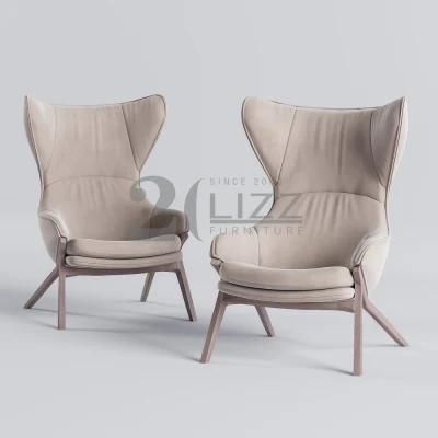 Kids Adults Living Room Floor Sofa Modern European Home Bedroom Leisure Fabric Wing Chair