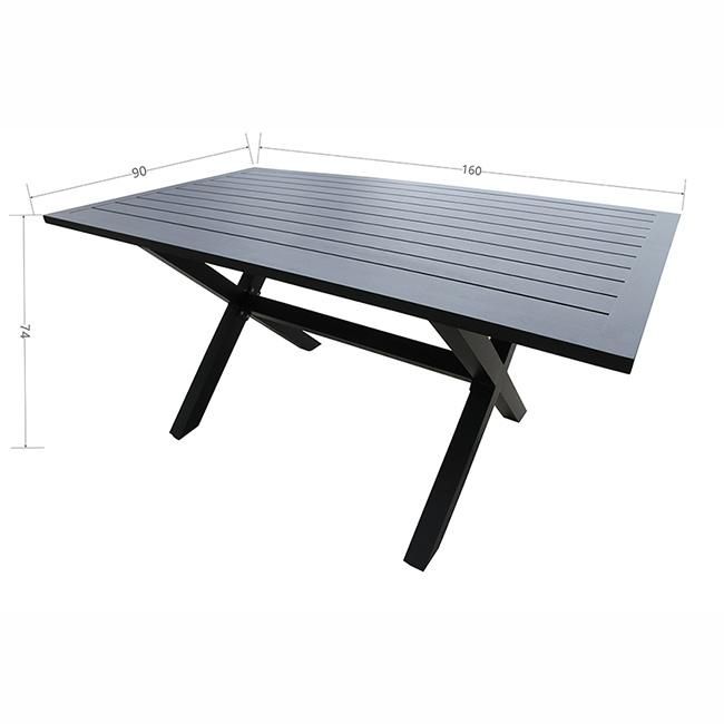 Large Outdoor Table 6 Seater Modern Leisure Outdoor Dining Set Manufacturer Furniture
