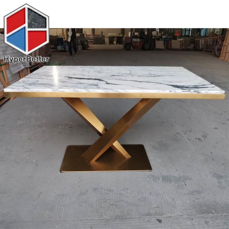 Luxury Natural Calacatta Marble Coffee Table Top Circle